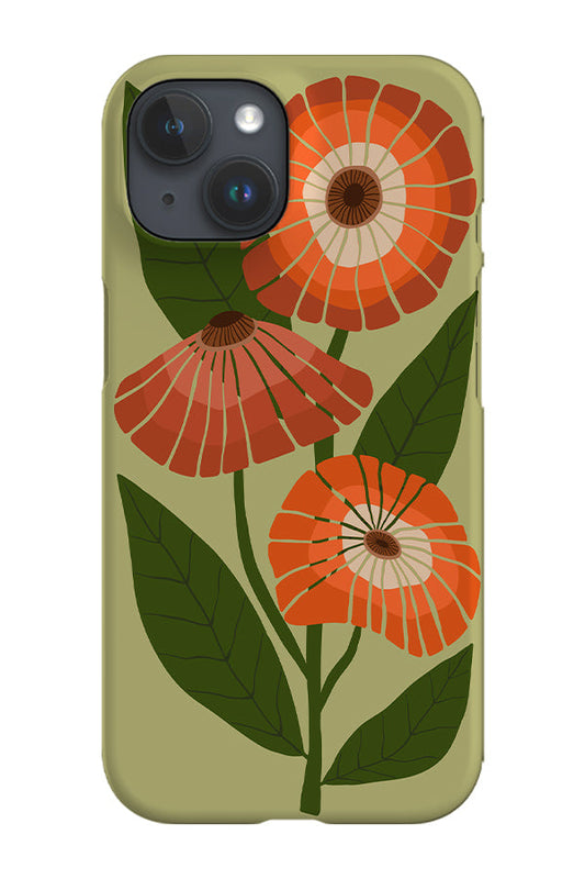 RoyalCovers.uk - Large Flower Placement Phone Case (Green)