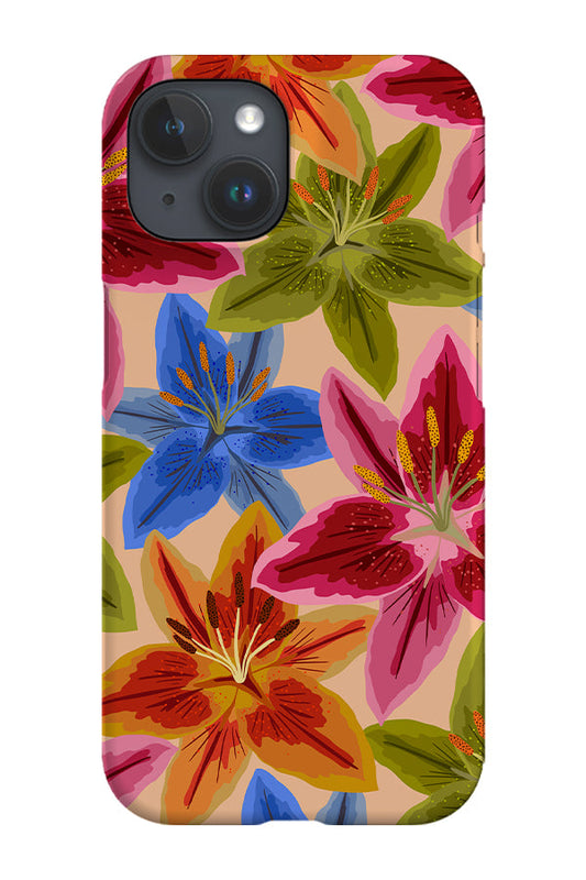 RoyalCovers.uk - Lily Scatter Phone Case (Peach)