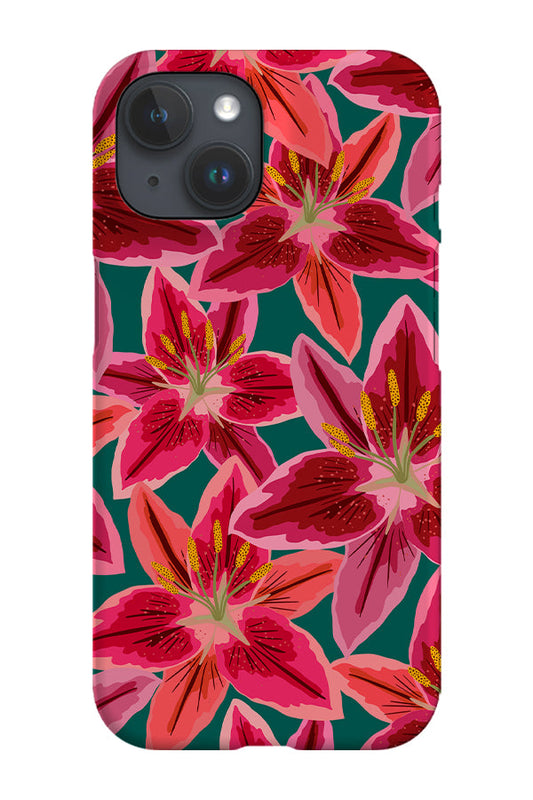 RoyalCovers.uk - Lily Scatter Phone Case (Teal)