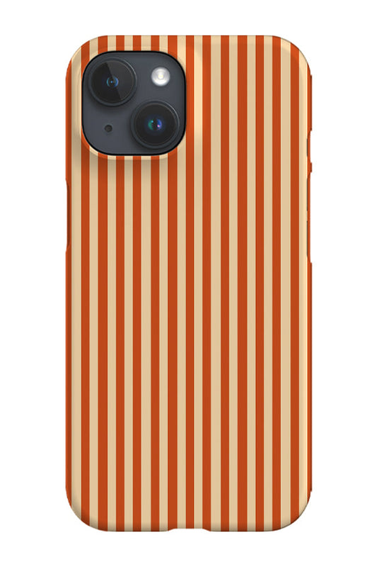 RoyalCovers.uk - Line Study Stripes Phone Case (Burnt Orange Beige)