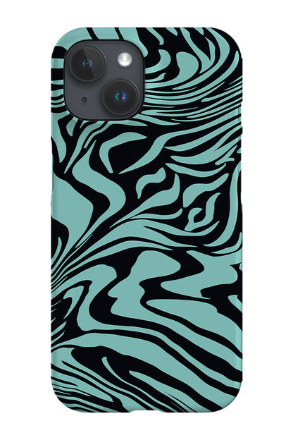 RoyalCovers.uk - Marbled Tiger Print Phone Case (Mint)
