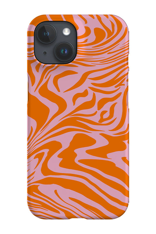 RoyalCovers.uk - Marbled Tiger Print Phone Case (Orange)