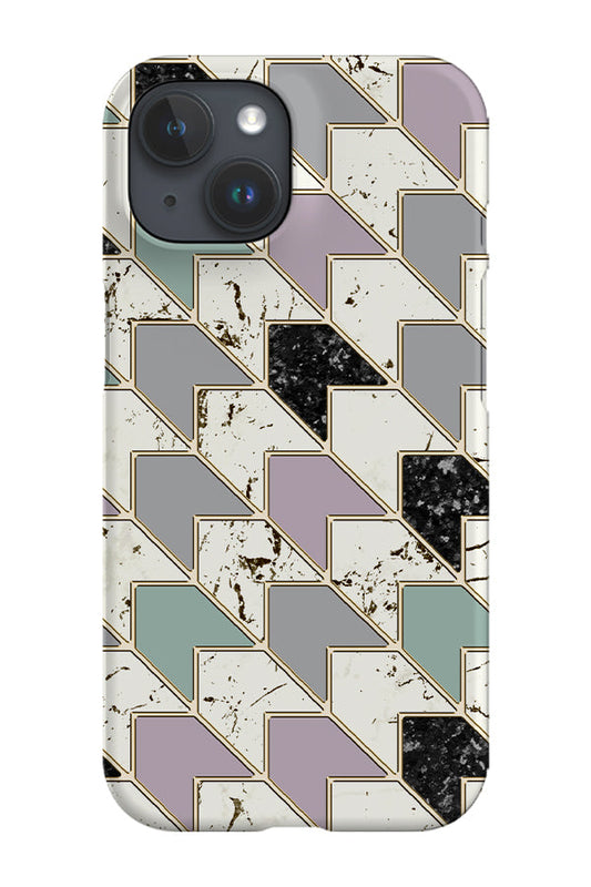 RoyalCovers.uk - Marble Chevron Phone Case (Pastel Mint)
