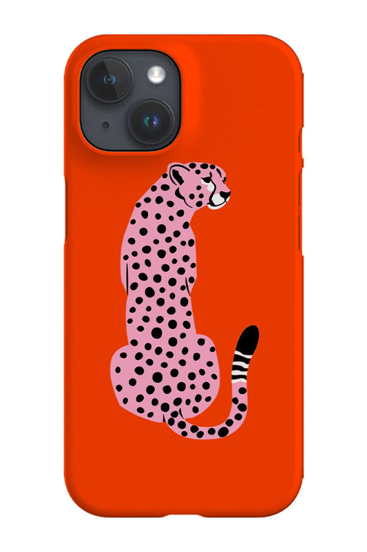 RoyalCovers.uk - Minimalist Cheetah Phone Case (Orange Pink)