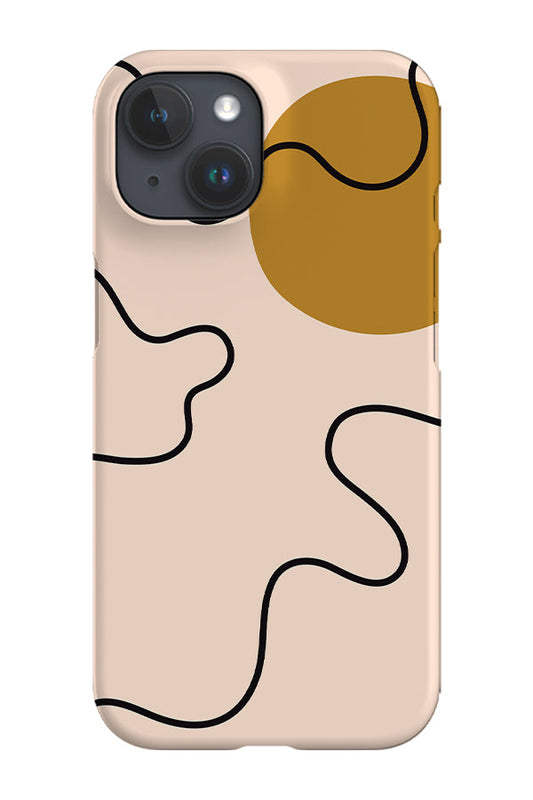 RoyalCovers.uk - Modern Wavy Art Print Phone Case (Peach)