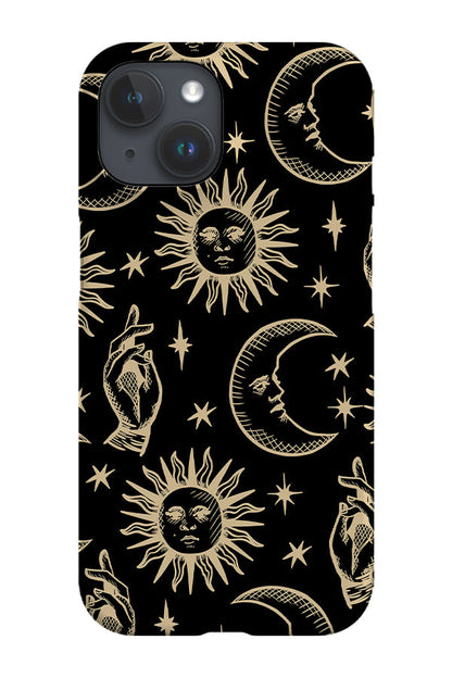 RoyalCovers.uk - Medieval Celestial Phone Case (Black Yellow)