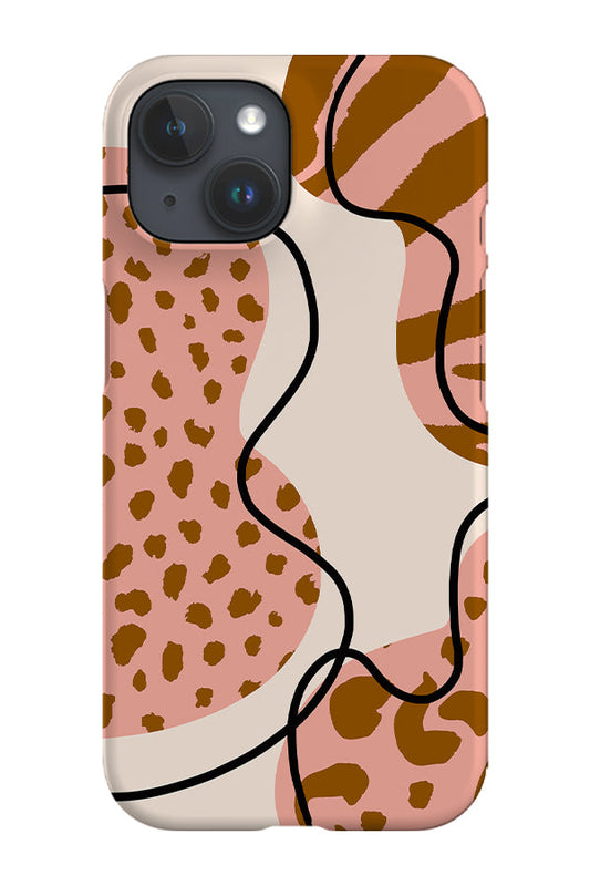 RoyalCovers.uk - Minimalist Abstract Animal Print Phone Case (Neutral Pink)