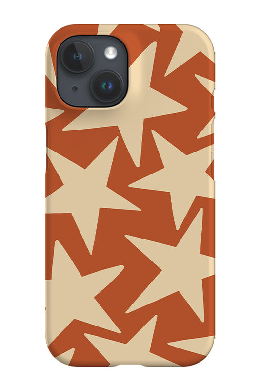 RoyalCovers.uk - Minimalist Stars Phone Case (Burnt Orange)