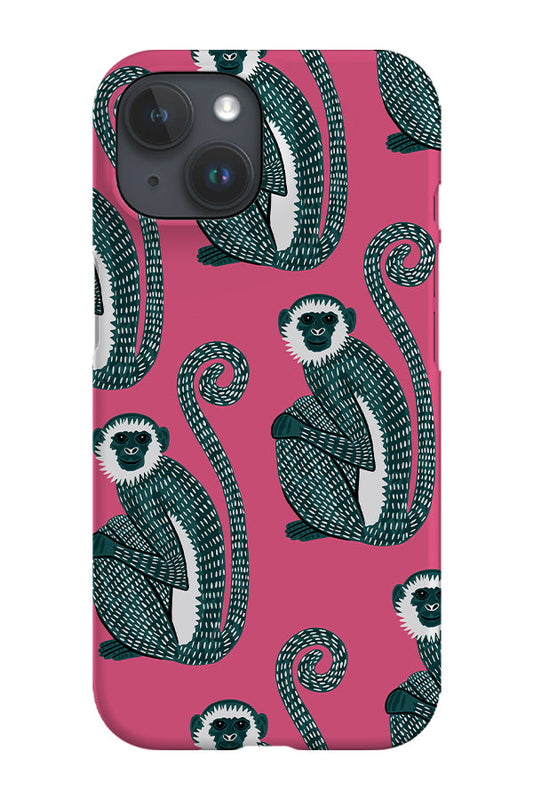RoyalCovers.uk - Monkey Scatter Phone Case (Pink)
