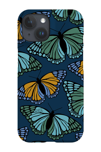 RoyalCovers.uk - Moth Scatter Phone Case (Dark Blue)