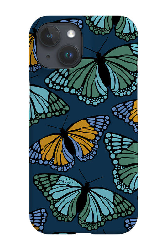 RoyalCovers.uk - Moth Scatter Phone Case (Dark Blue)