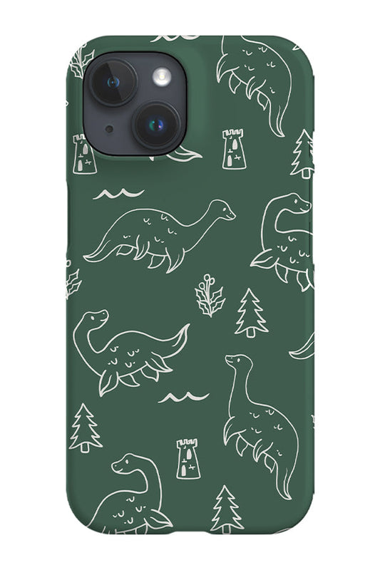RoyalCovers.uk - Nessie Scatter Line Art Phone Case (Khaki)