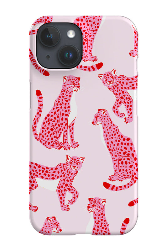 RoyalCovers.uk - Cheetah Scatter Phone Case (Pink Red)