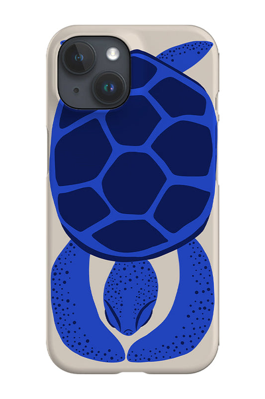 RoyalCovers.uk - Bold Graphic Turtle Phone Case (Off White Blue)