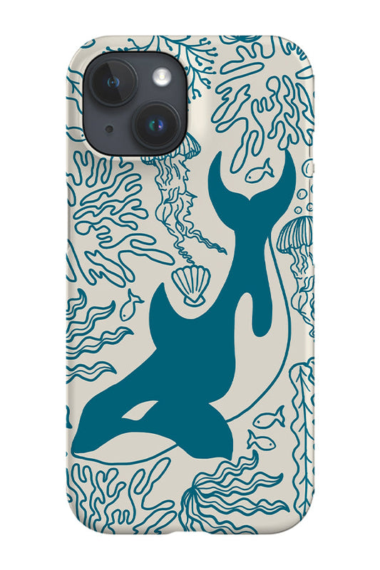 RoyalCovers.uk - Orca Coral Reef Phone Case (Beige Blue)