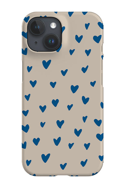 RoyalCovers.uk - Hearts Phone Case (Navy Blue)