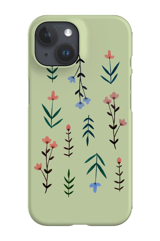 RoyalCovers.uk - Painted Little Flowers Phone Case (Mint)