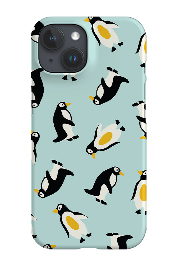 RoyalCovers.uk - Penguins Print Phone Case (Blue)