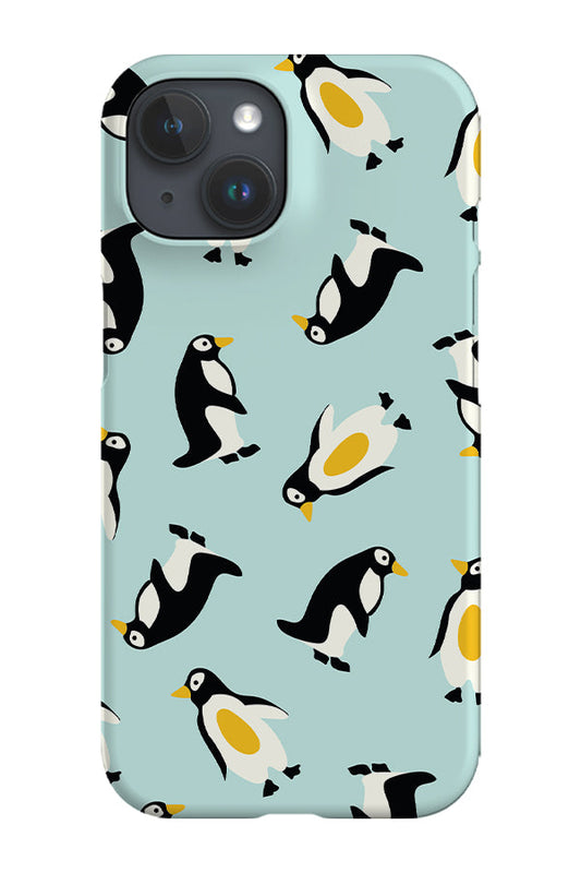 RoyalCovers.uk - Penguins Print Phone Case (Blue)