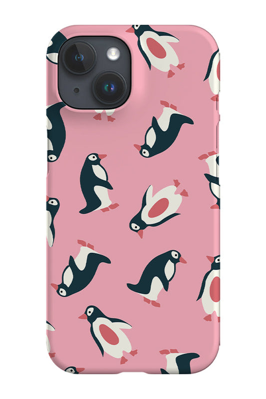 RoyalCovers.uk - Penguins Print Phone Case (Pink)