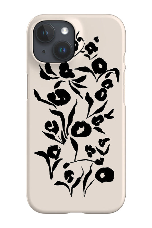 RoyalCovers.uk - Painterly Floral Placement Phone Case (Cream)