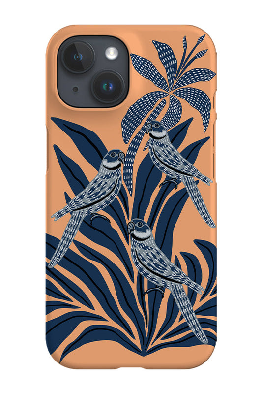 RoyalCovers.uk - Parrot & Plant Phone Case (Peach)
