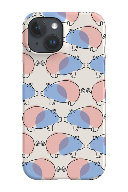 RoyalCovers.uk - Pig Line Art Phone Case (Cream)