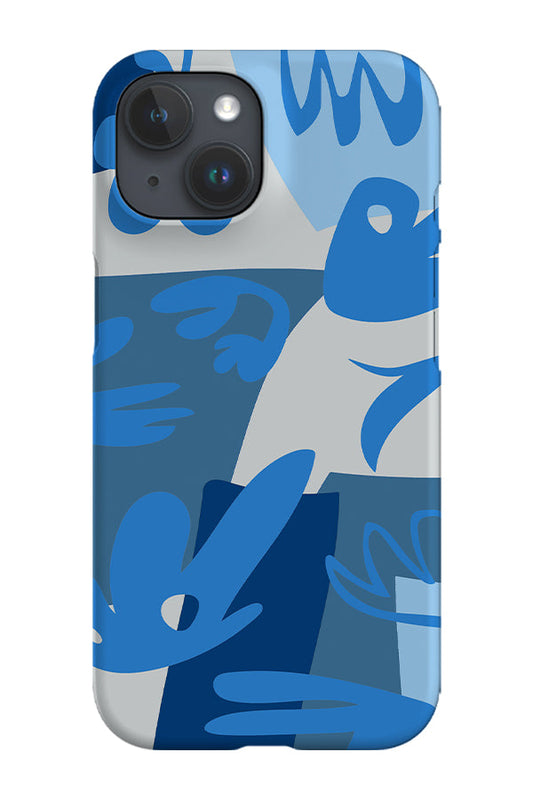 RoyalCovers.uk - Plant Collage Phone Case (Muted Blue)
