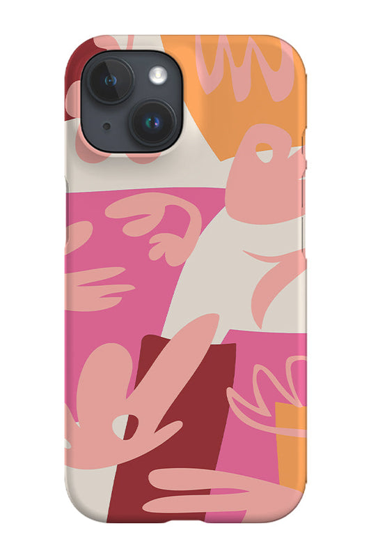 RoyalCovers.uk - Plant Collage Phone Case (Peach Pink)