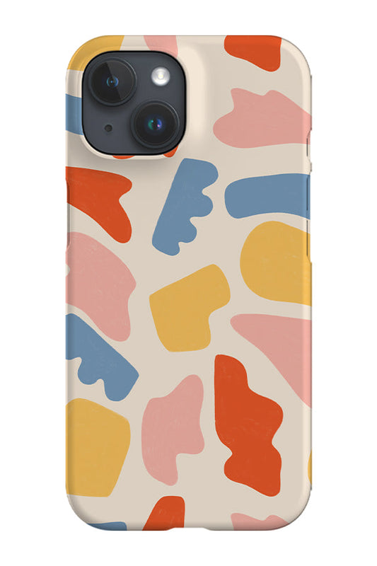 RoyalCovers.uk - Playful Abstract Shapes Phone Case (Blue Yellow)