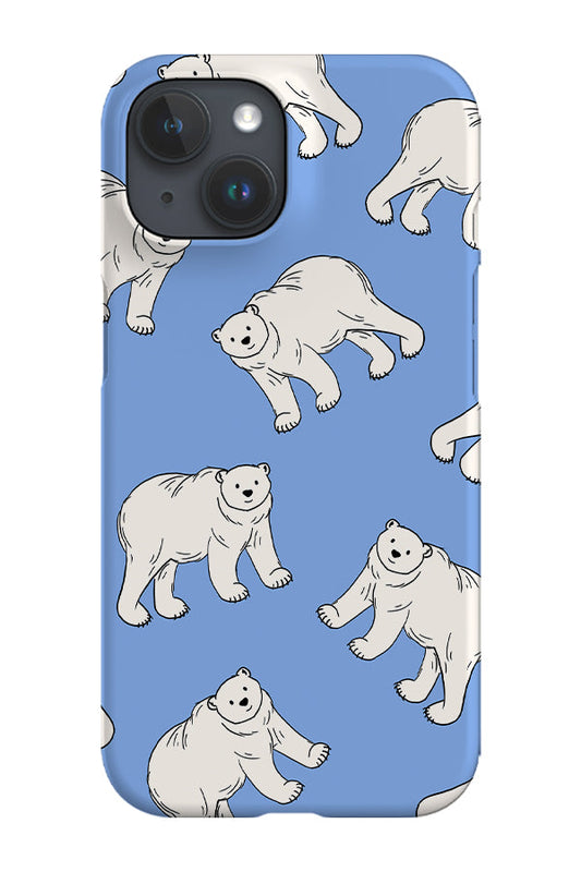 RoyalCovers.uk - Polar Bear Scatter Phone Case (Blue)