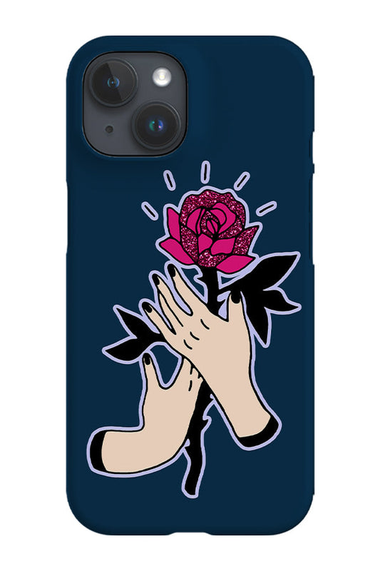RoyalCovers.uk - Rose Hand Phone Case (Marine Blue)