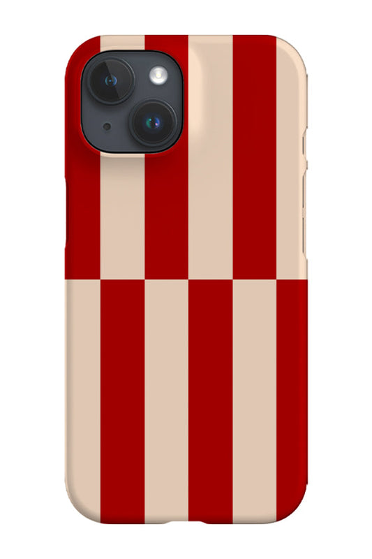 RoyalCovers.uk - Shifted Stripes Phone Case (Beige Red)