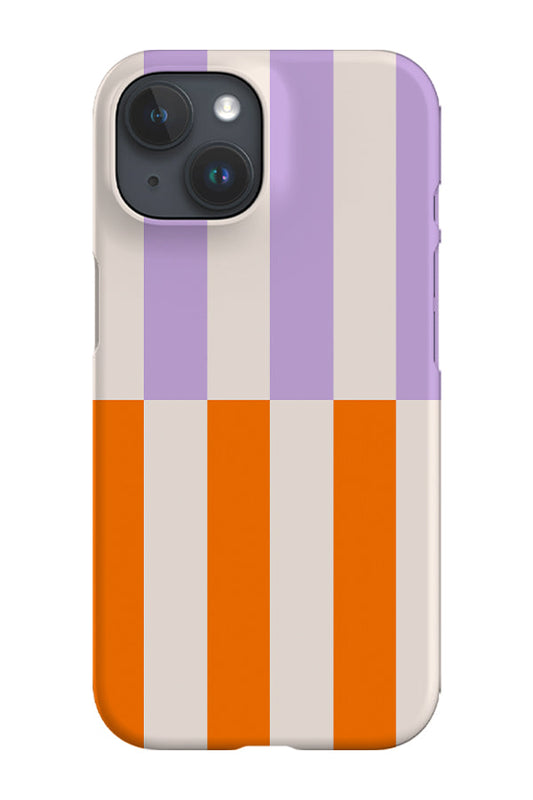 RoyalCovers.uk - Shifted Stripes Phone Case (Lilac Orange)