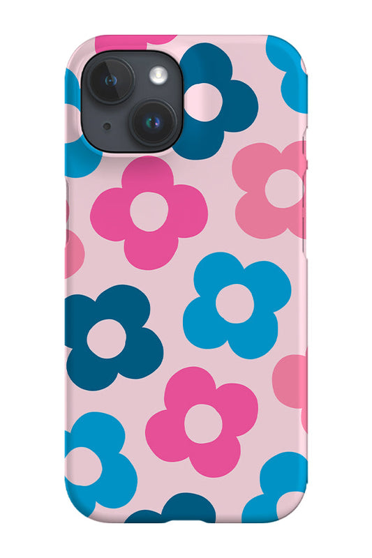 RoyalCovers.uk - Simple Flowers Phone Case (Pink Blue)