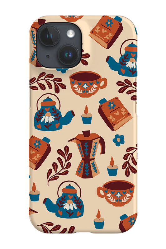 RoyalCovers.uk - Scandinavian Hygge Scatter Phone Case (Beige Blue)