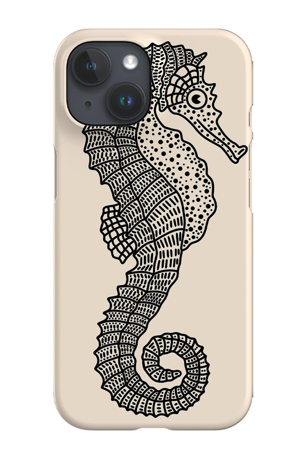 RoyalCovers.uk - Seahorse Phone Case (Black White)
