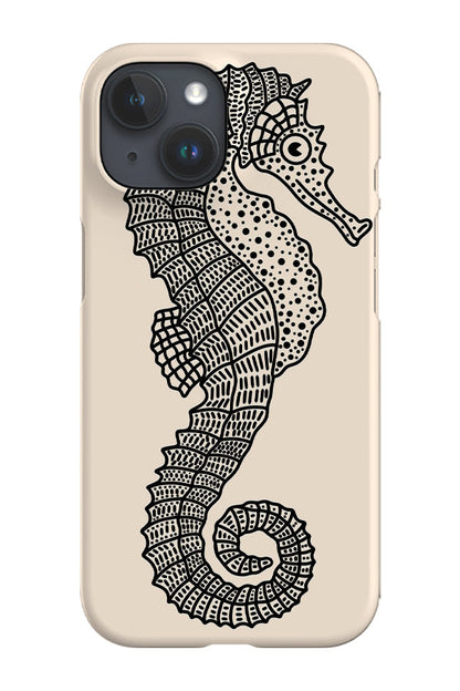 RoyalCovers.uk - Seahorse Phone Case (Black White)