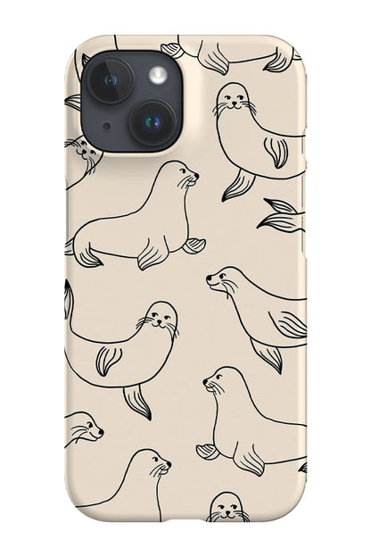 RoyalCovers.uk - Seal Scatter Phone Case (Cream)