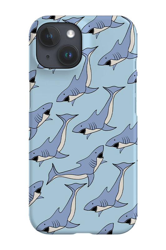 RoyalCovers.uk - Shark Diagonal Phone Case (Light Blue)