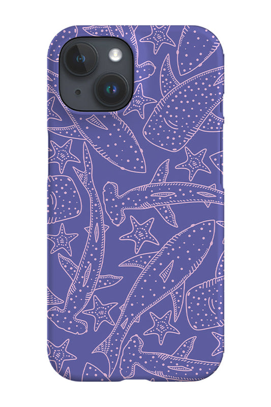 RoyalCovers.uk - Sharks & Starfish Phone Case (Purple)
