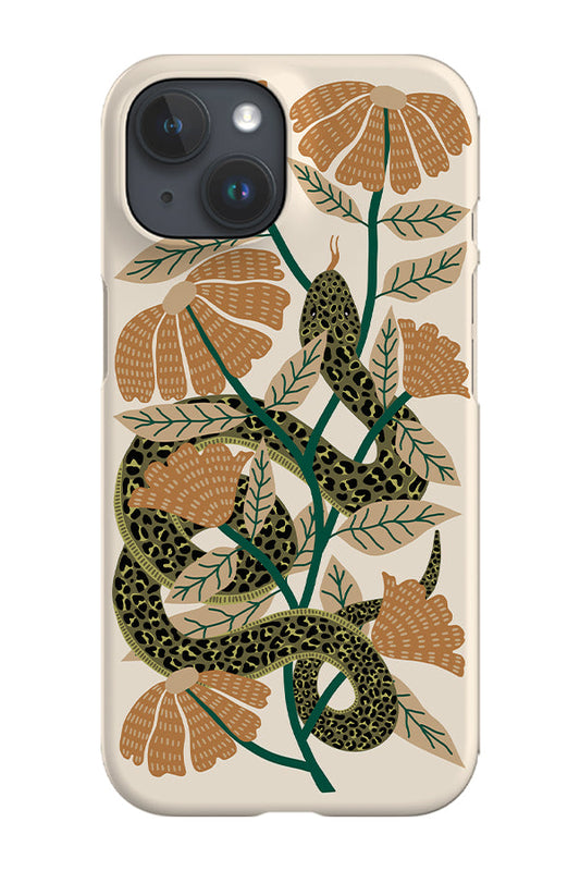 RoyalCovers.uk - Snake & Florals Phone Case (Natural)