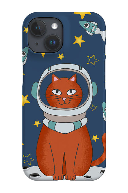 RoyalCovers.uk - Space Cat on the Moon Phone Case (Blue)