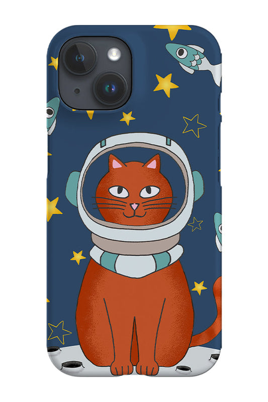 RoyalCovers.uk - Space Cat on the Moon Phone Case (Blue)