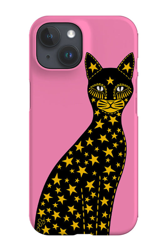RoyalCovers.uk - Star Cat Phone Case (Pink Yellow)