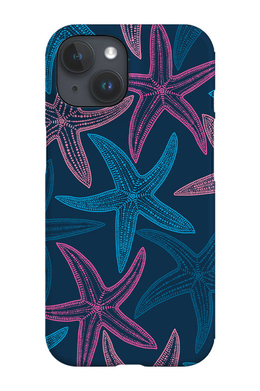 RoyalCovers.uk - Starfish Scatter Phone Case (Navy Pink)