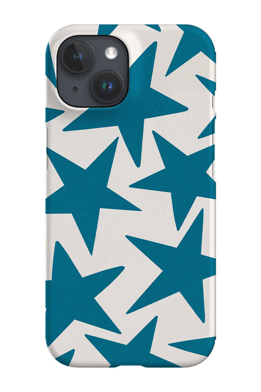 RoyalCovers.uk - Vintage Large Stars Phone Case (Beige Blue)
