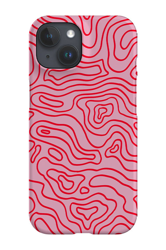 RoyalCovers.uk - Terrain Topography Phone Case (Pink Red)