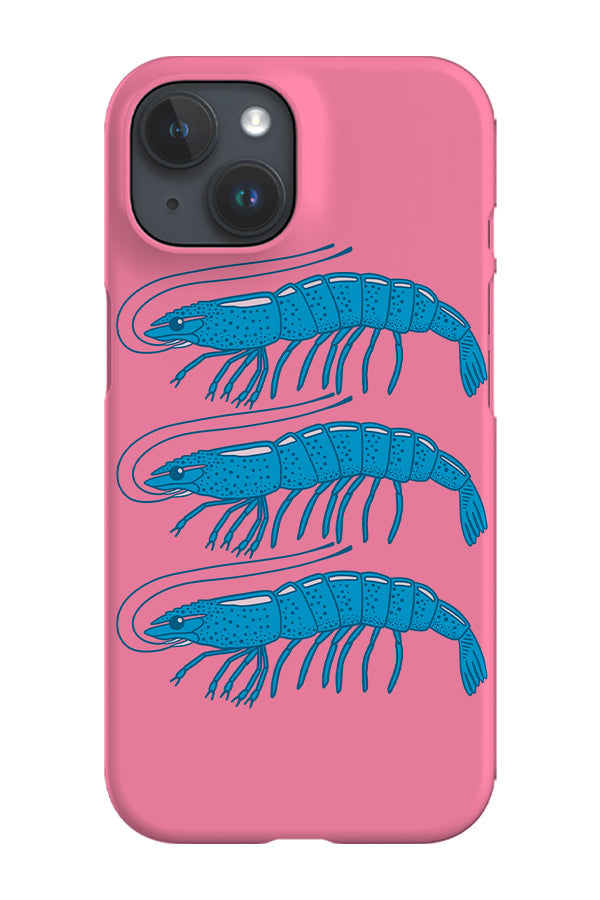 RoyalCovers.uk - Three Shrimp Phone Case (Pink Blue)