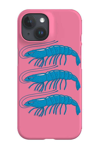 RoyalCovers.uk - Three Shrimp Phone Case (Pink Blue)
